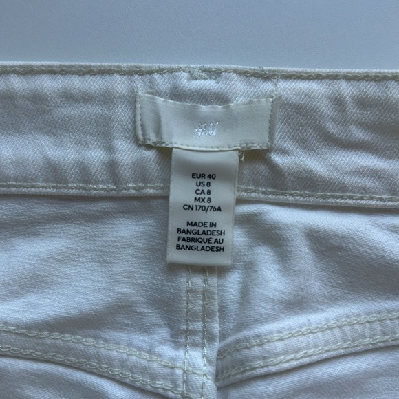 H&M (US8) wide leg jean in white - Picture 5 of 8